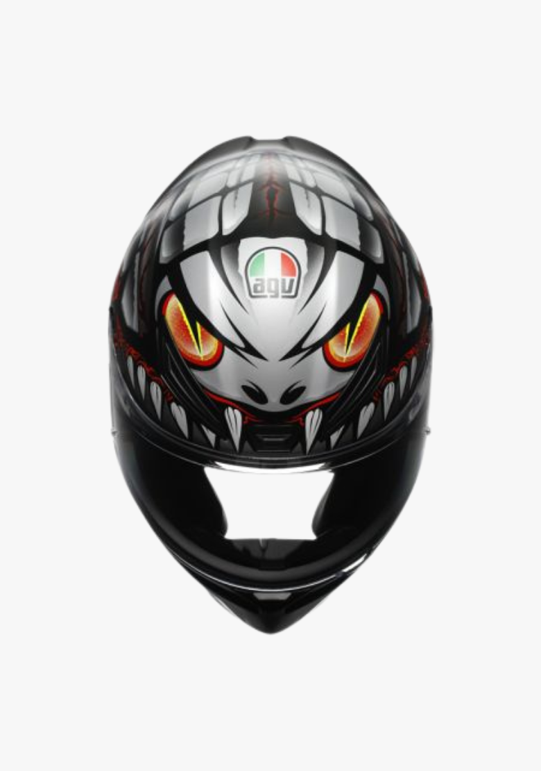 K1 S LYZARD MATT BLACK/GREY/RED WCL Helmet