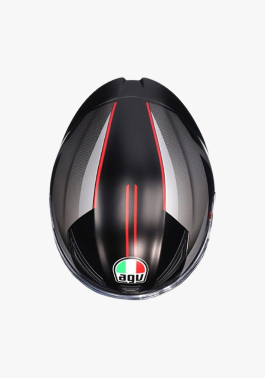 K1 S LAP MATT BLACK/GREY/RED WCL Helmet