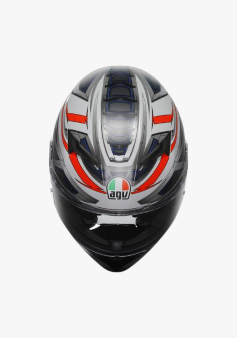 AGV K3 SPACE MATT WHITE/RED FLUO HELMET