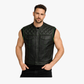 WCL Leather Club Vest w/t Green Lace