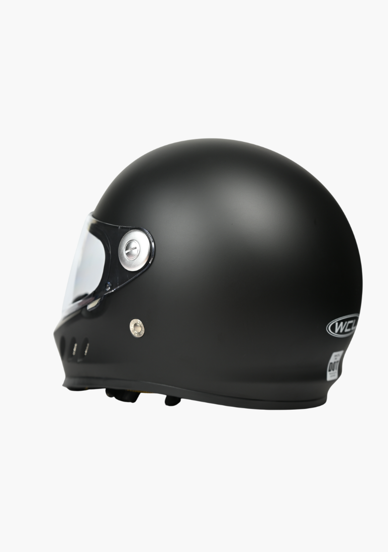 WCL 788 Full Face Motorcycle Helmet -  Quick Release Buckle, DOT Approved - Mattblack