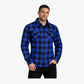 WCL Kevlar Lined Performance Motorcycle Riding Long Sleeve Flannel Shirt  W/T CE Level 1 armor - Blue