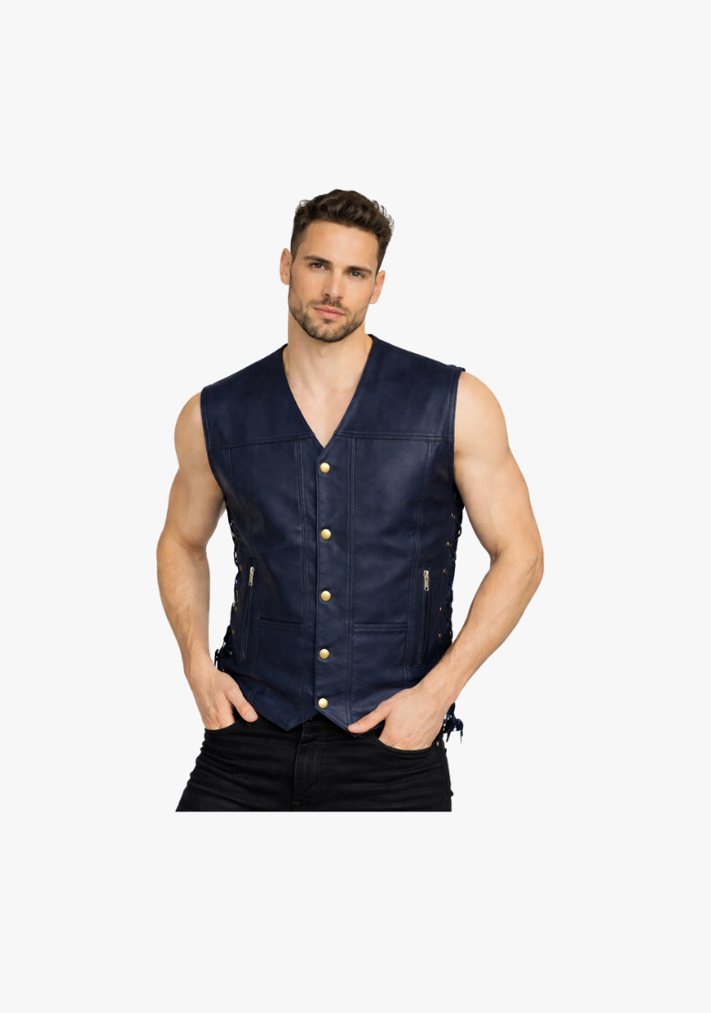 WCL Western style Ten Pocket Leather Vest