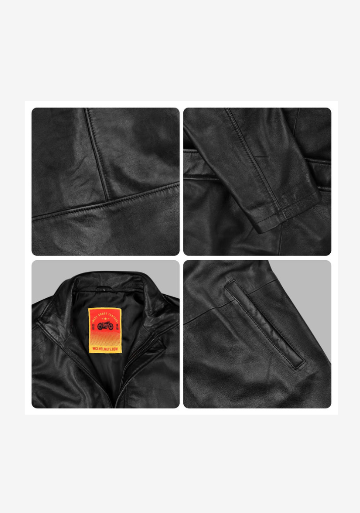 Long Coat Straight Fashion Leather Jacket