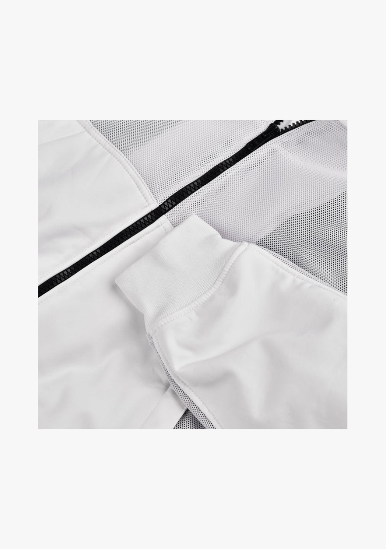 Softshell Cordura Armored Motorcycle Mesh Hoodie w/t CE Level 1 armor - White