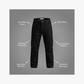 WCL Motorcycle Refinforced Kevlar Riding Jeans - Black