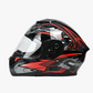 WCL DOT Approved 755 Full Face Motorcycle Full Face Helmet - Mattblack WCL Helmet