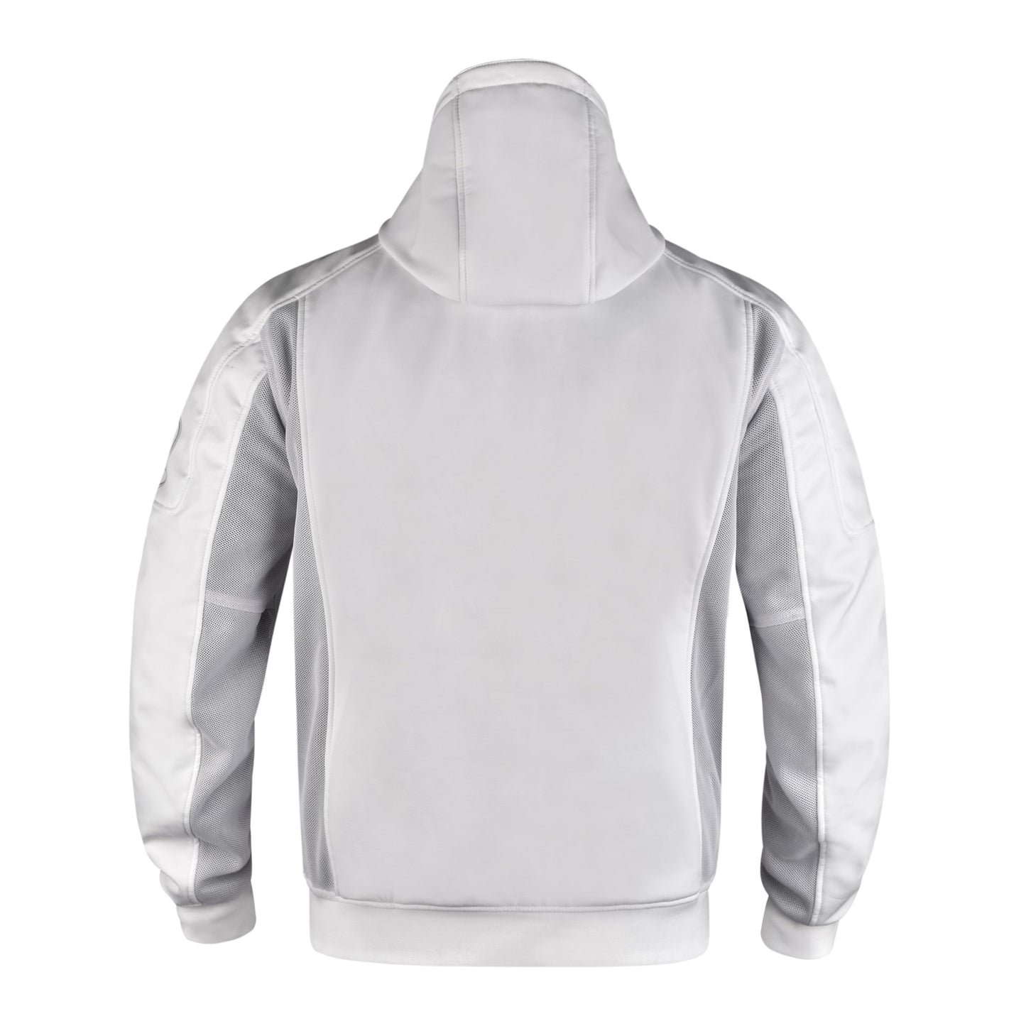 Softshell Cordura Armored Motorcycle Mesh Hoodie w/t CE Level 1 armor - Green WCL Helmet