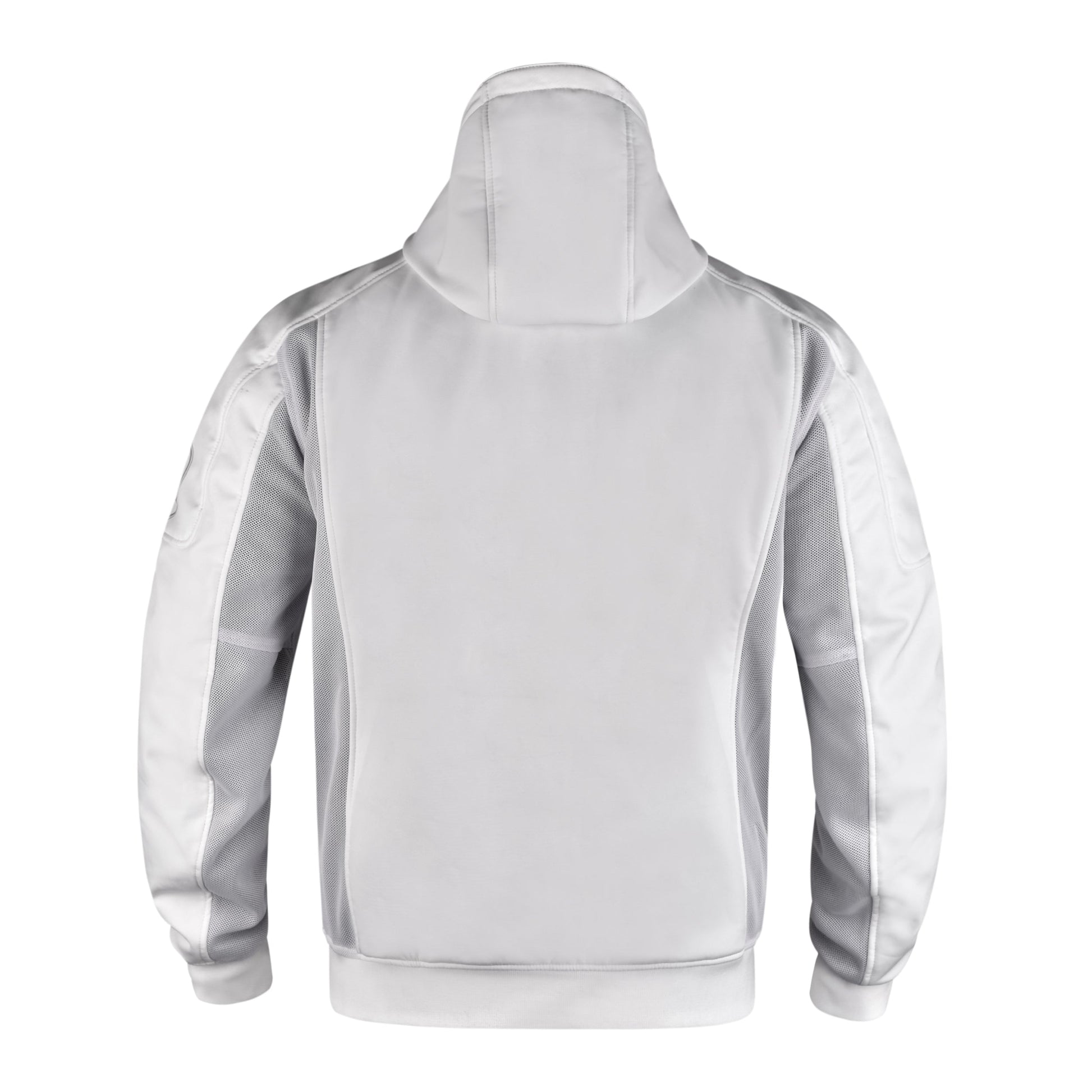Softshell Cordura Armored Motorcycle Mesh Hoodie w/t CE Level 1 armor - Green WCL Helmet