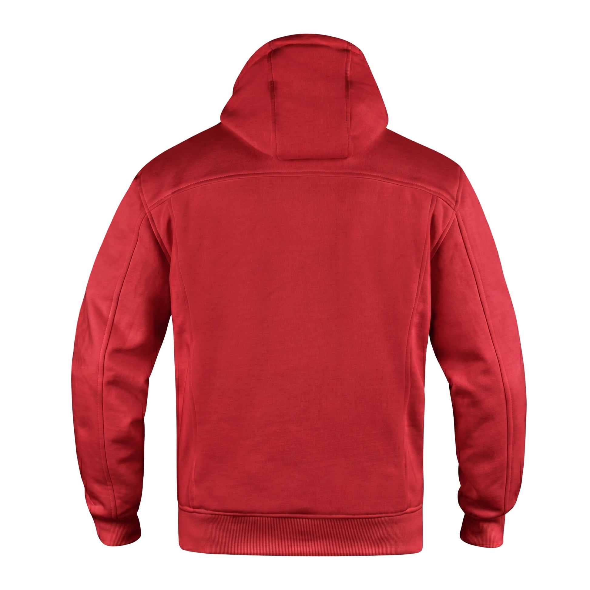 WCL Zippered Armoured Kevlar Lined Motorcycle Riding Hoodie w/t CE Level 1 Armor - White WCL Helmet