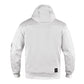WCL Zippered Armoured Kevlar Lined Motorcycle Riding Hoodie w/t CE Level 1 Armor - White