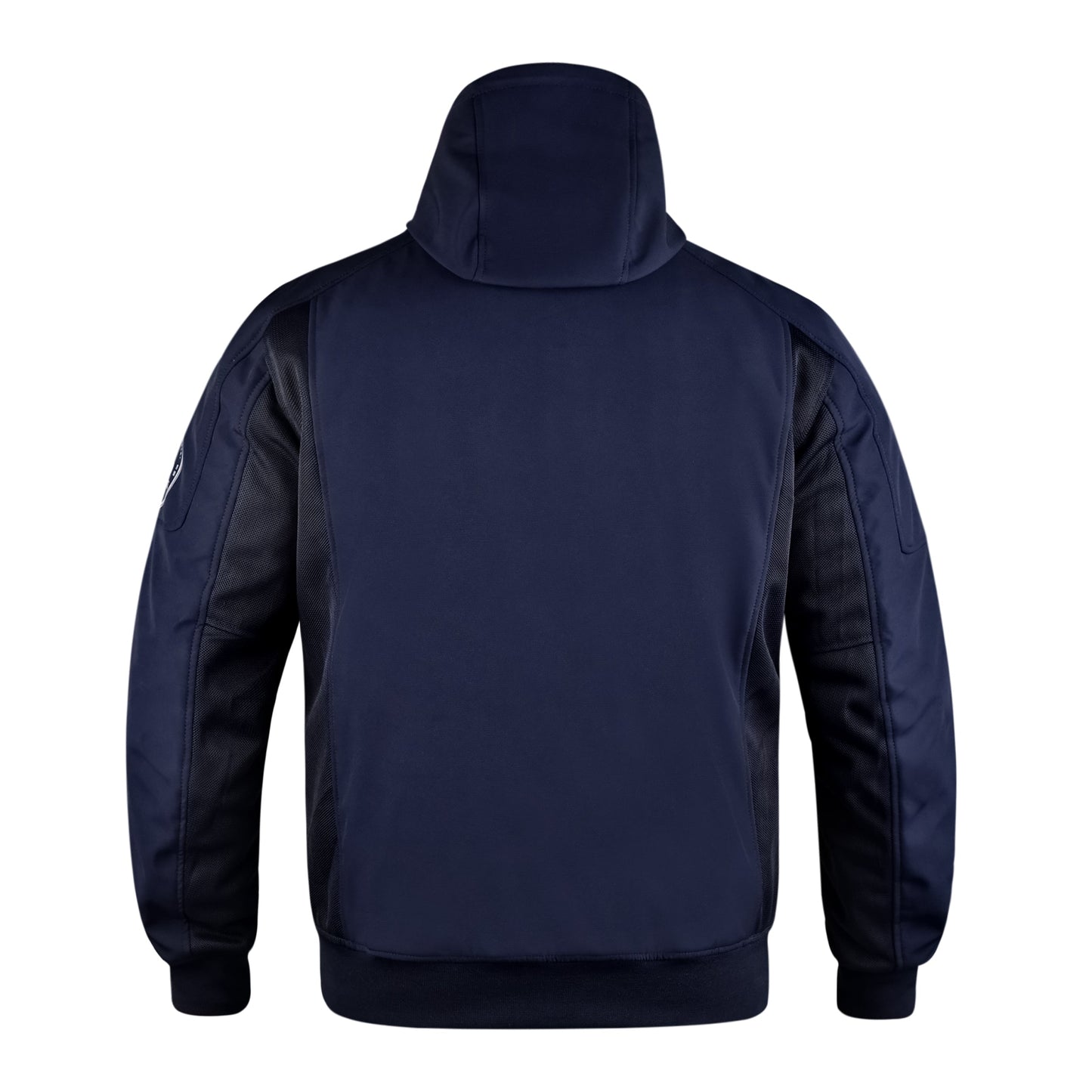Softshell Cordura Armored Motorcycle Mesh Hoodie w/t CE Level 1 armor - White WCL Helmet
