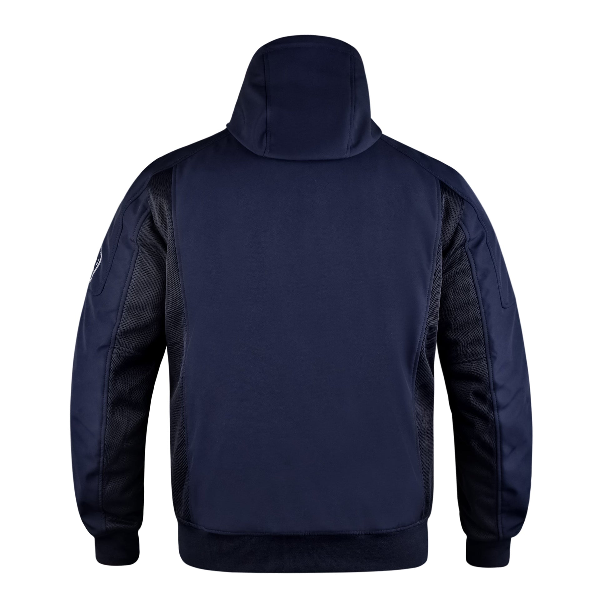 Softshell Cordura Armored Motorcycle Mesh Hoodie w/t CE Level 1 armor - White WCL Helmet