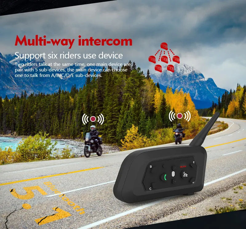 Motorcycle Waterproof Wireless Bluetooth System