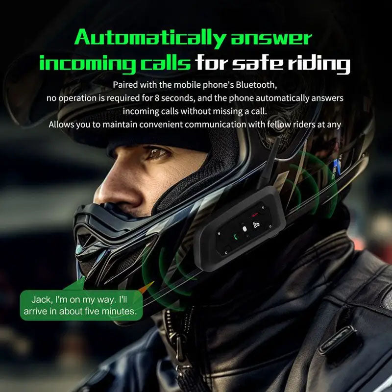 Motorcycle Waterproof Wireless Bluetooth System