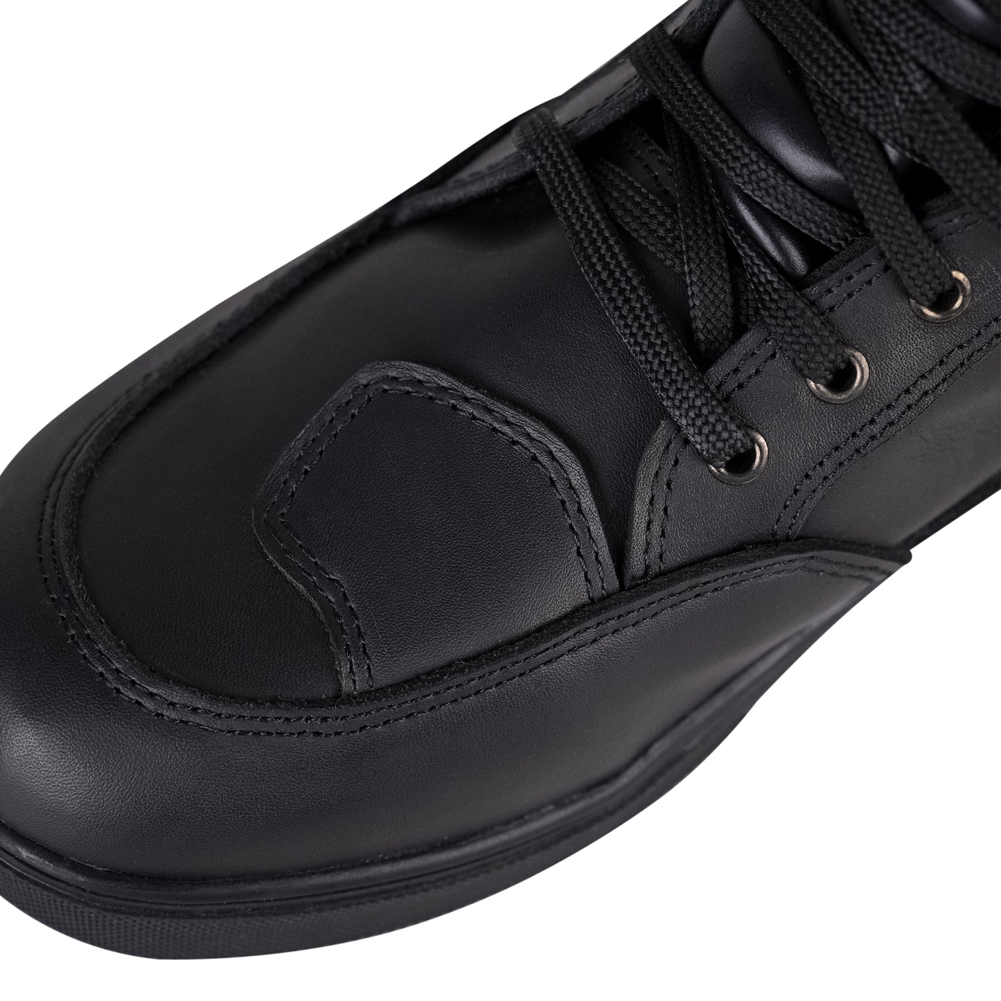 WCL Motorcycle Riding Leather Shoes - Black Sneaker