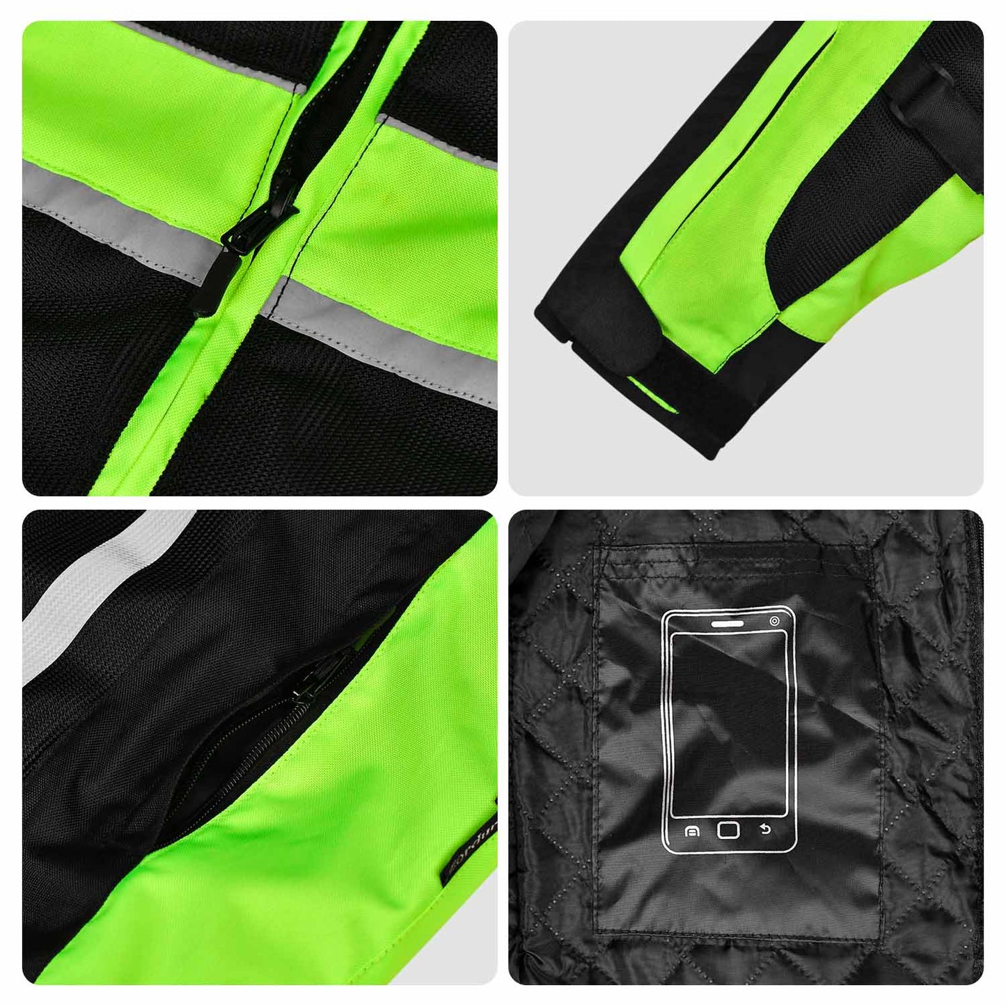 WCL Air Collection Armoured Textile Jacket - High Vis