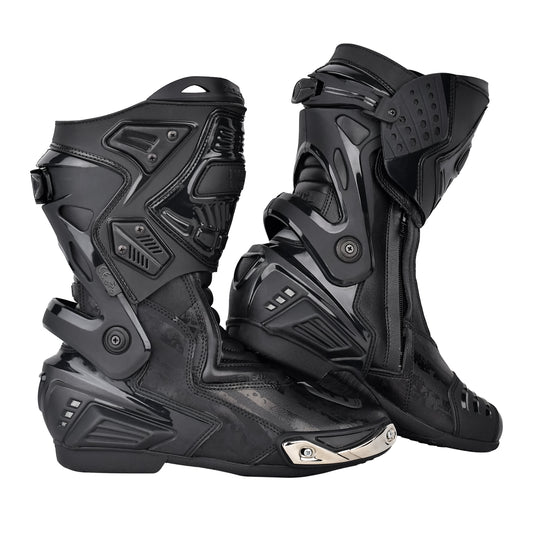 WCL Motorcycle Riding Leather Shoes - Racing Shoes