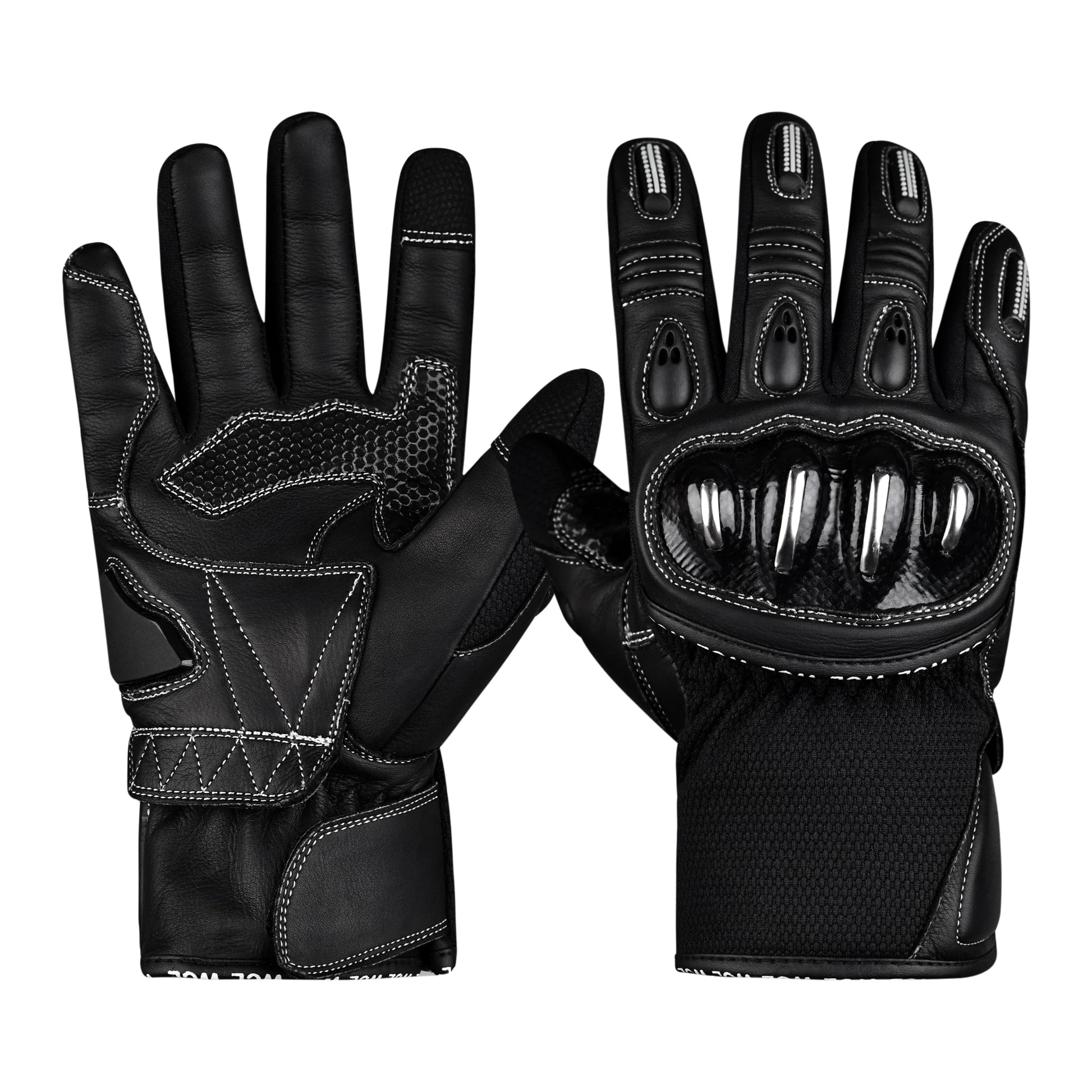 WCL Racing Hardknuckle Leather Gauntlet Gloves wclapparel