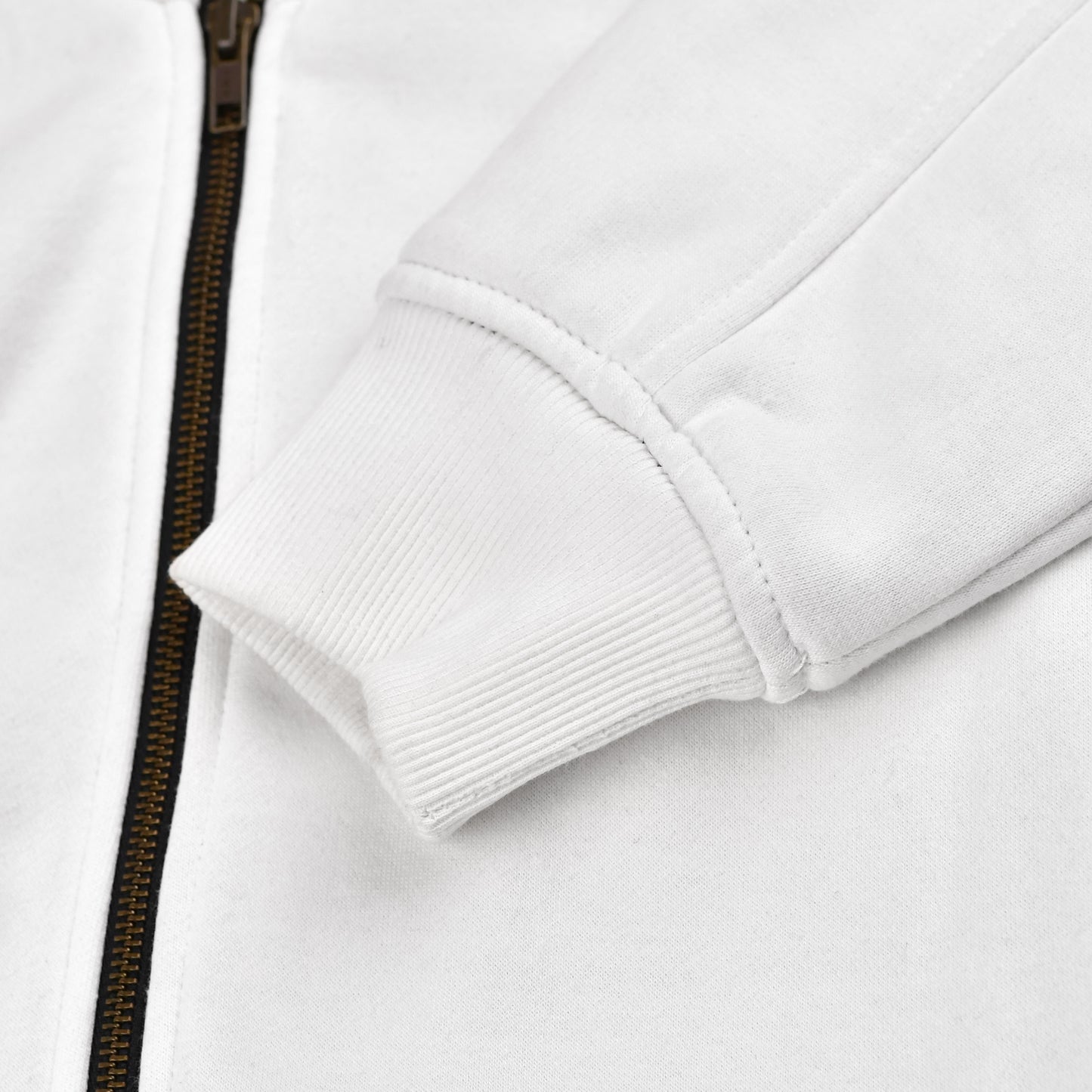 WCL Zippered Armoured Kevlar Lined Motorcycle Riding Hoodie w/t CE Level 1 Armor - White