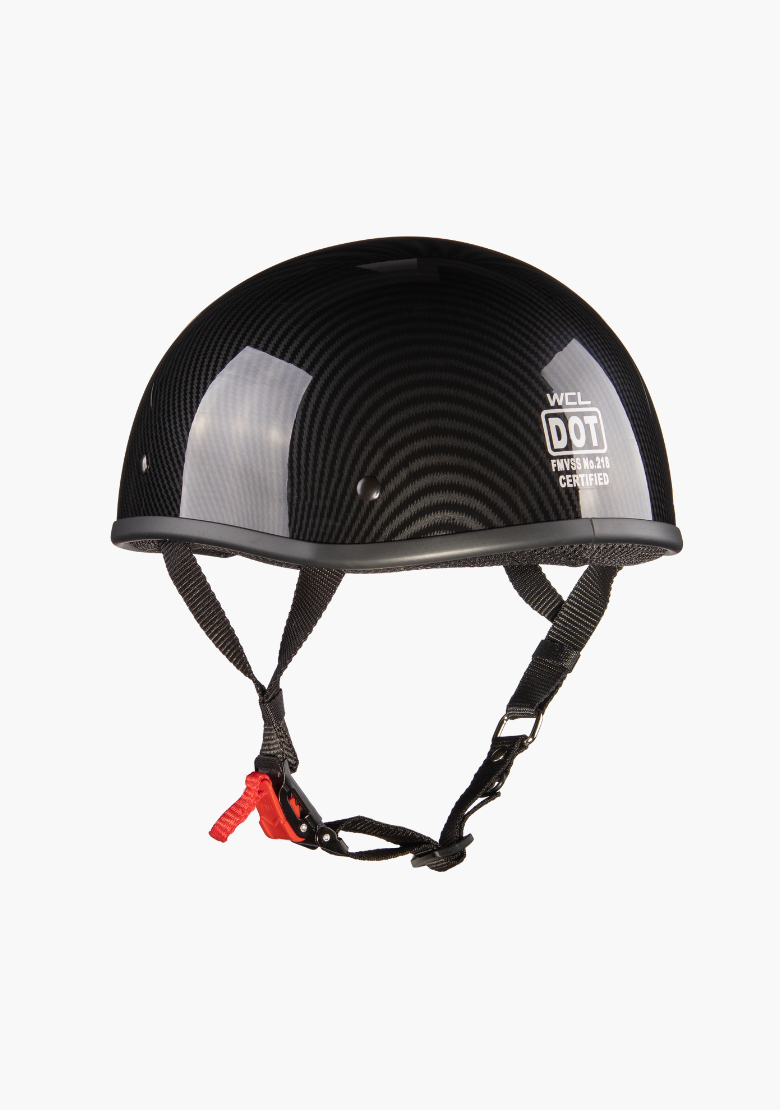 Carbon Fiber Beanie Motorcycle Helmet