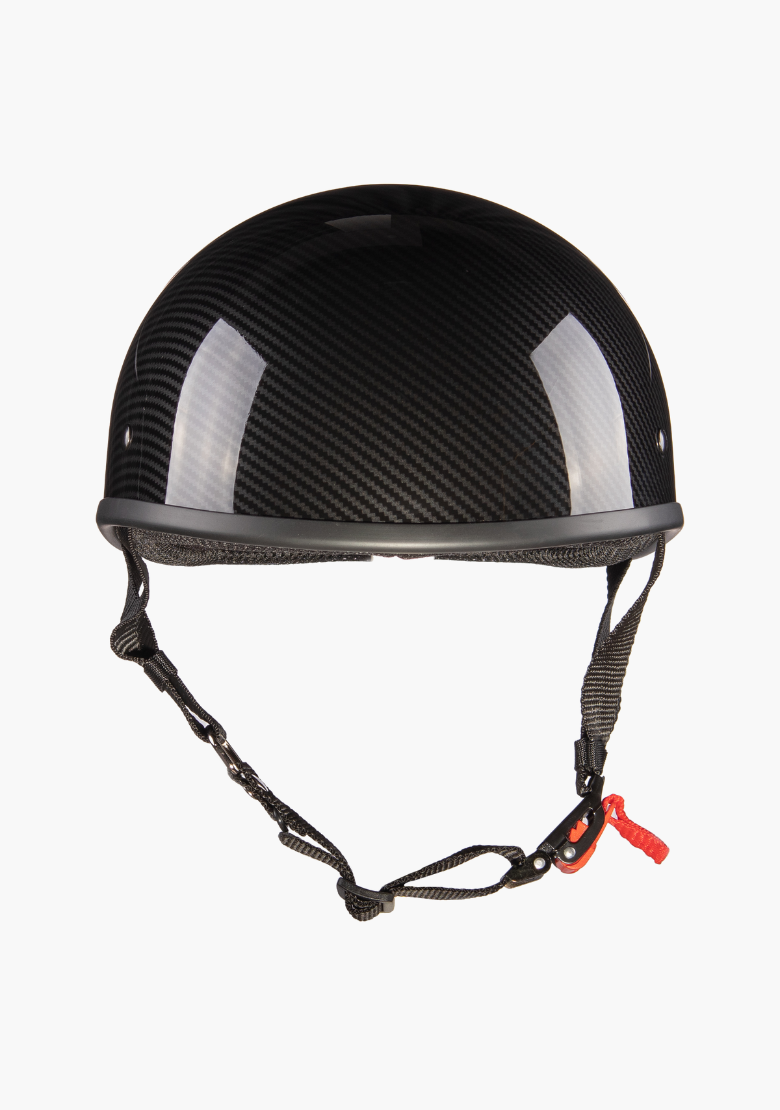 WCL Lightest and Smallest AS/NZ Beanie Motorcycle Half Helmet - Carbon Fibre