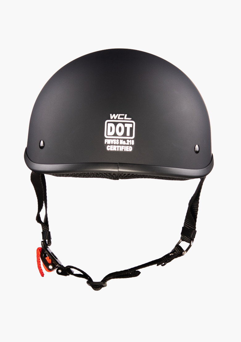WCL Lightest and Smallest DOT Beanie Motorcycle Half Helmet - Matte Black WCL Lightest and Smallest DOT Beanie Motorcycle Half Helmet - Matte Black