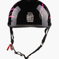 WCL Lightest and Smallest AS/NZ Beanie Motorcycle Half Helmet - Pink Stripes