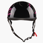 WCL Lightest and Smallest AS/NZ Beanie Motorcycle Half Helmet - Pink Stripes