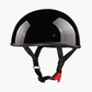 WCL Lightest and Smallest DOT Beanie Motorcycle Half Helmet - Gloss Black