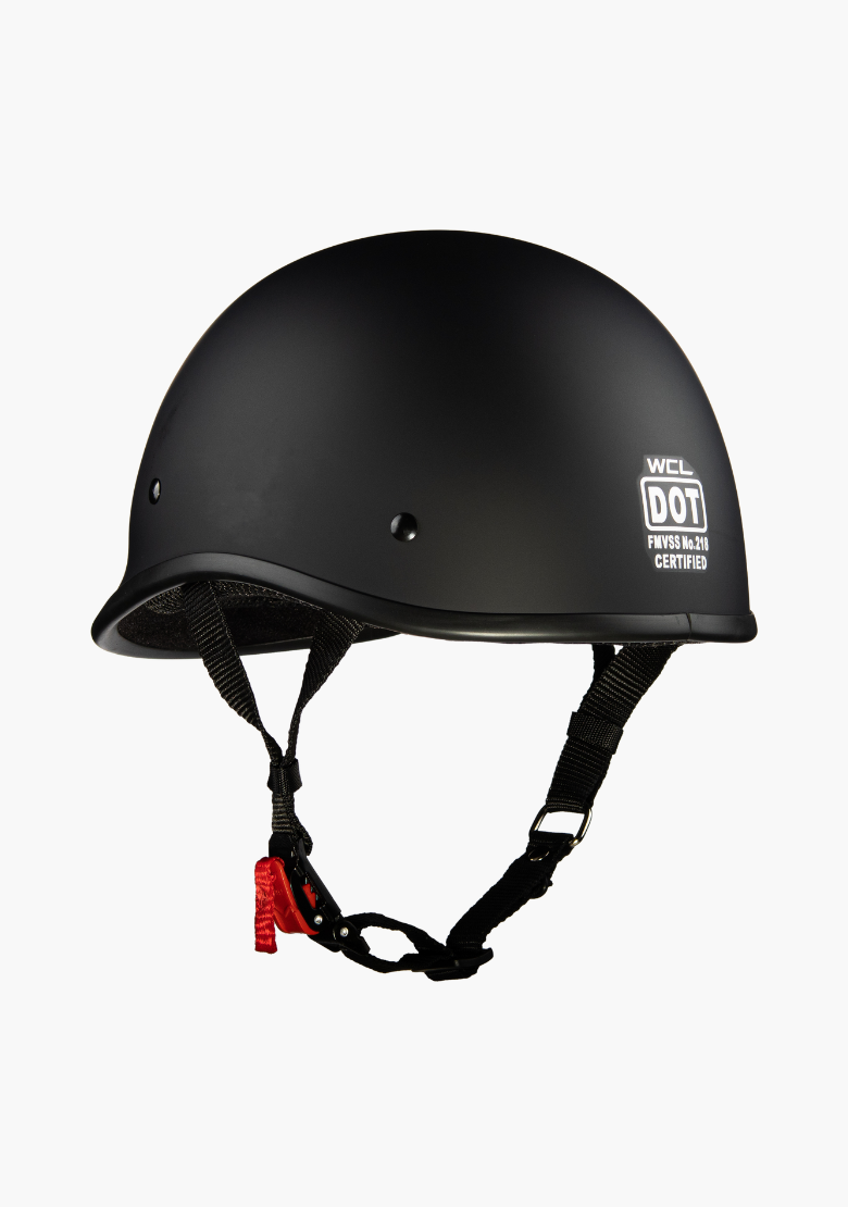 Polo Motorcycle Half Helmet Matte Black – Lightweight & DOT Approved – WCL Helmet Polo Motorcycle Half Helmet Matte Black – Lightweight & DOT Approved – WCL Helmet
