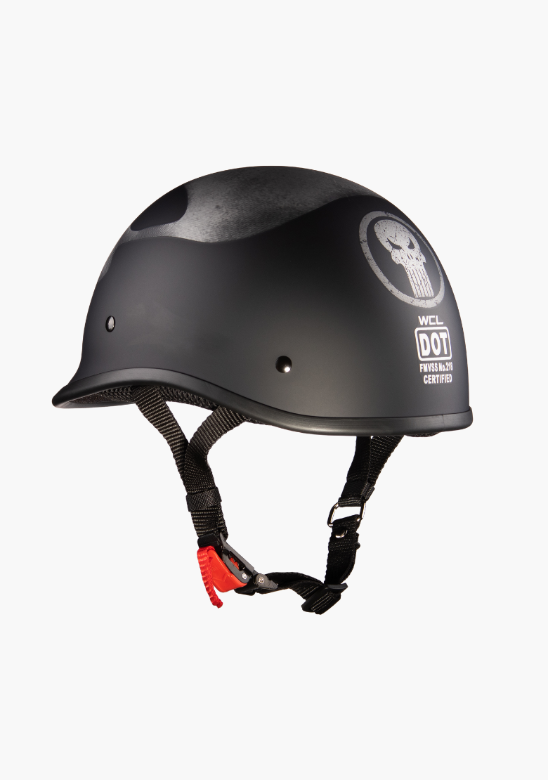 best motorcycle helmet that doesn't give mushroom head Low Profile Polo Motorcycle Half Helmet