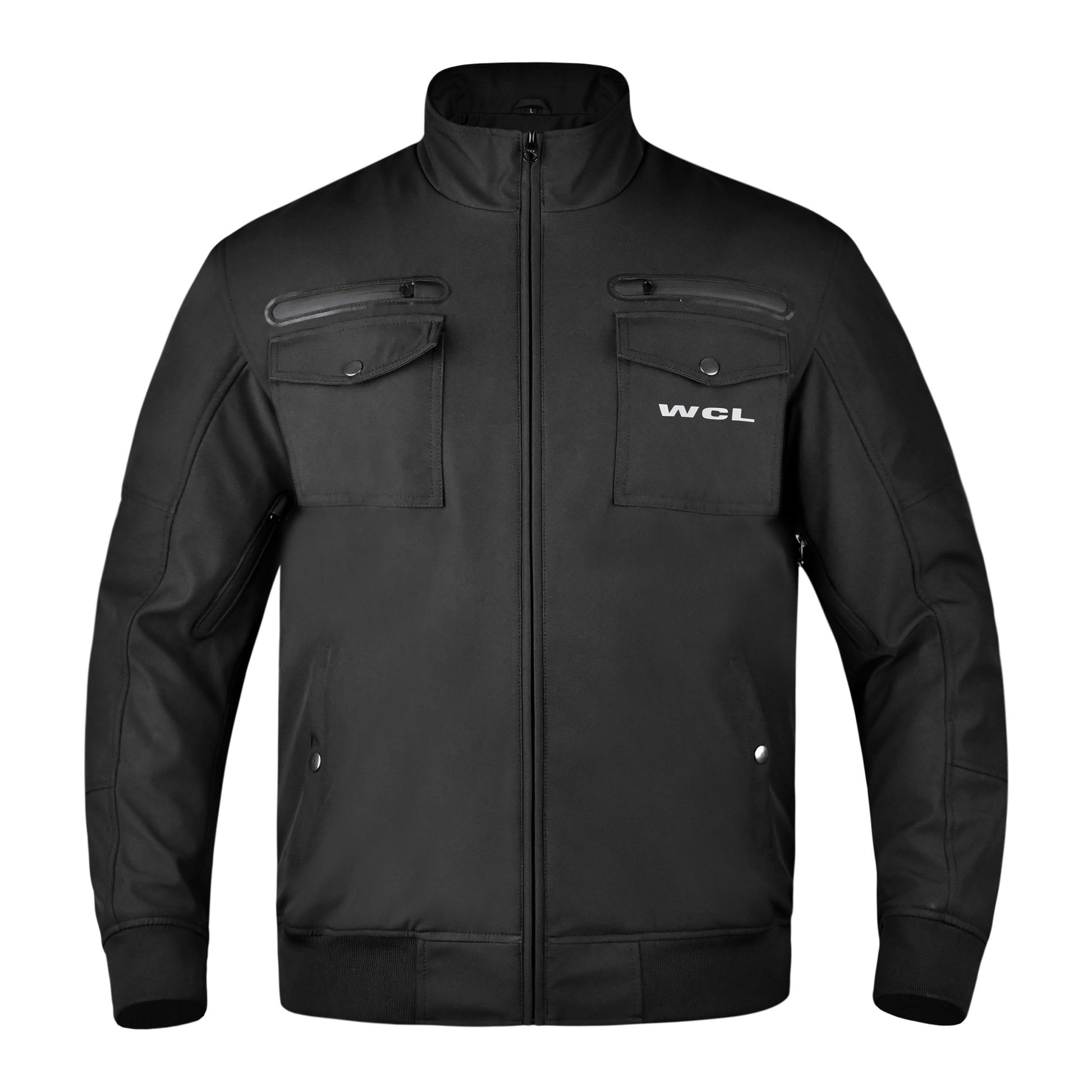Softshell Cordura Armored Motorcycle Waterproof Jacket w/t CE Level 1 armor WCL Helmet