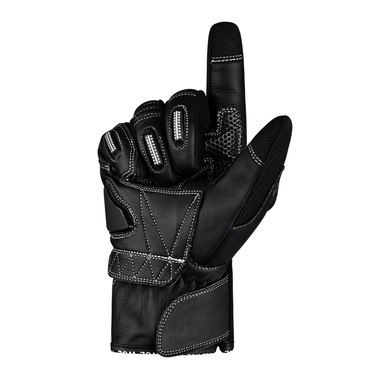 WCL Racing Hardknuckle Leather Gauntlet Gloves wclapparel