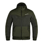 Softshell Cordura Armored Motorcycle Waterproof Hoodie w/t CE Level 1 armor - Black WCL Helmet