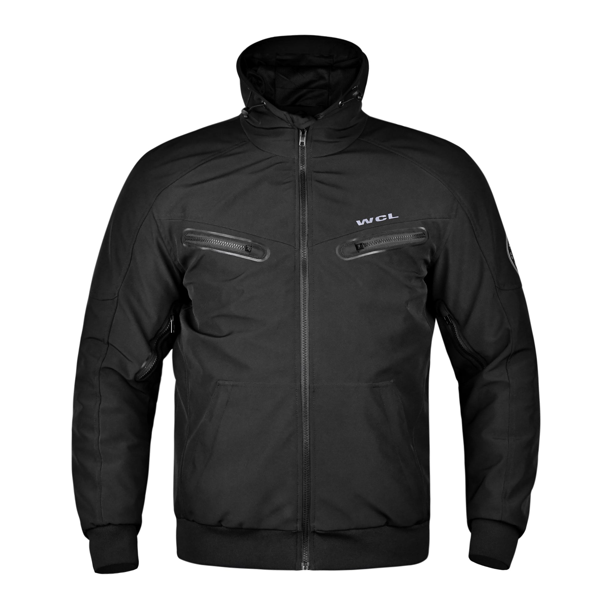 Softshell Cordura Armored Motorcycle Waterproof Bomber w/t CE Level 1 armor WCL Helmet