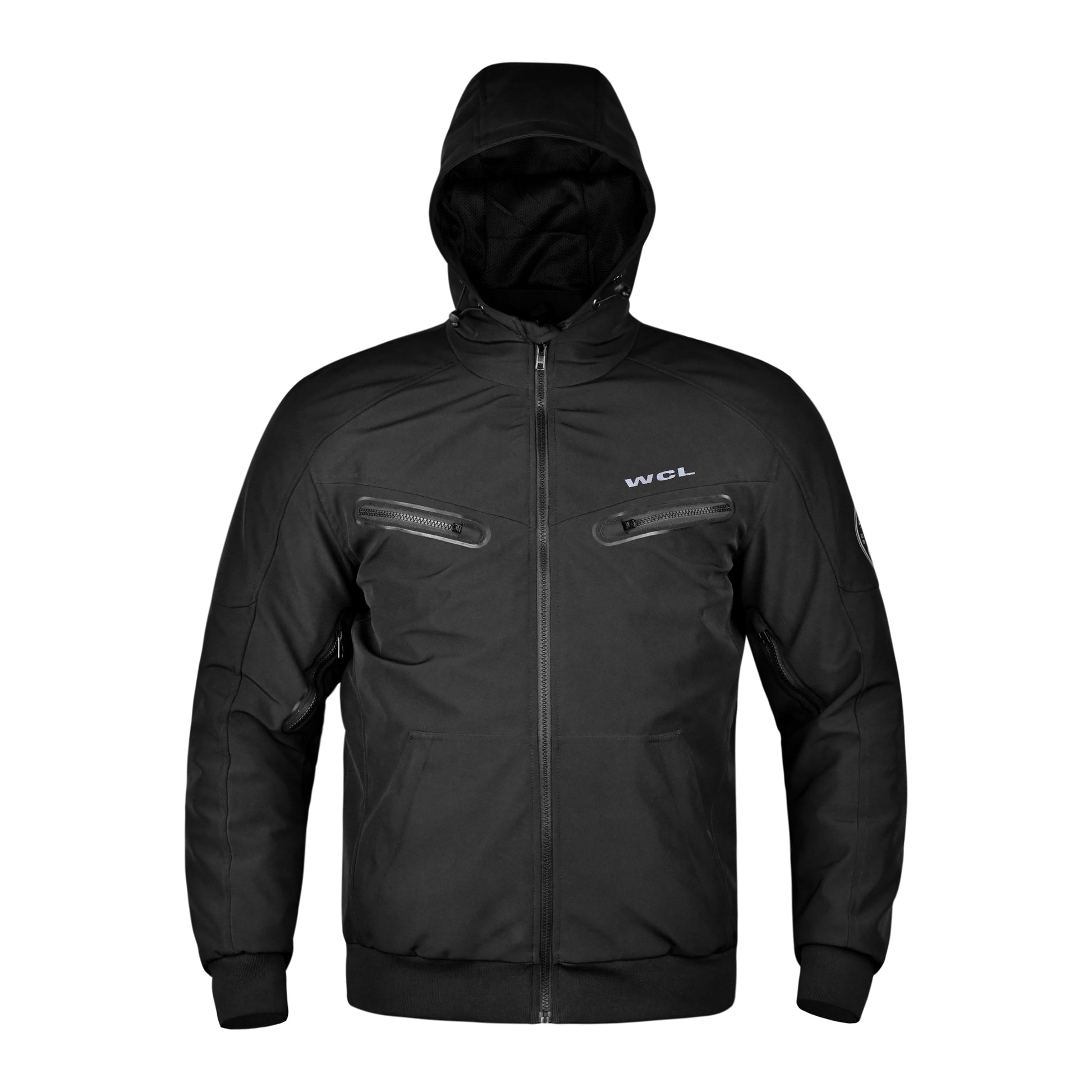 Softshell Cordura Armored Motorcycle Waterproof Bomber w/t CE Level 1 armor WCL Helmet