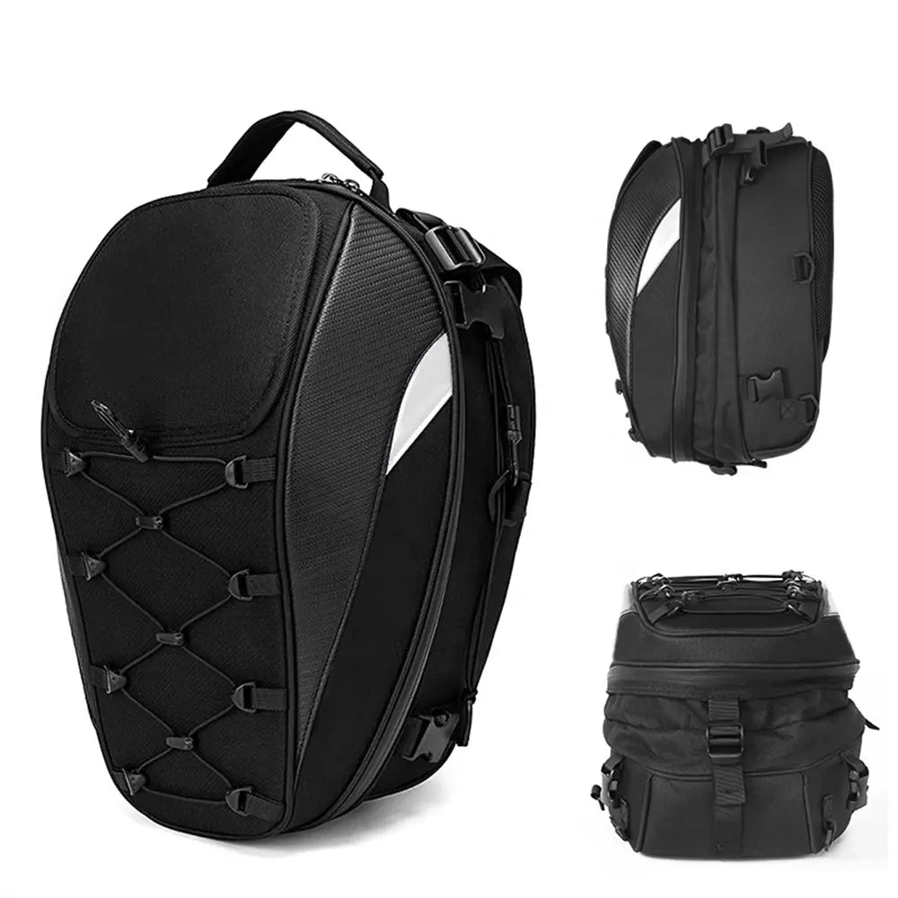 WCL Motorcycle Helmet Bag Waterproof Backpack Expandable Soft Shell Bag