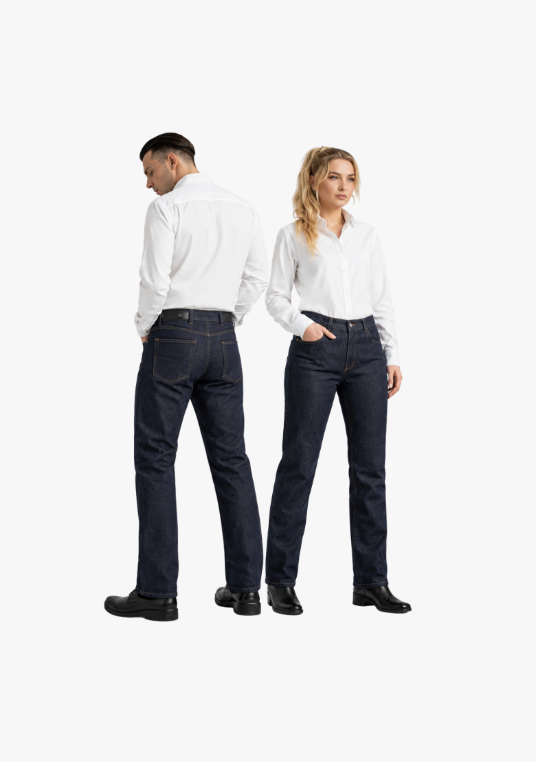 WCL Motorcycle Refinforced Kevlar Riding Jeans - Dark Blue