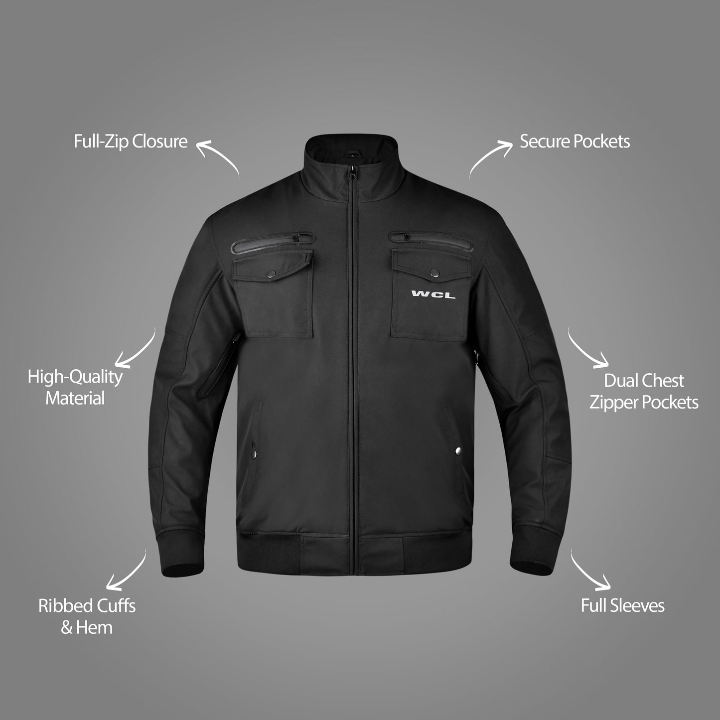 Softshell Cordura Armored Motorcycle Waterproof Jacket w/t CE Level 1 armor WCL Helmet