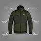 Softshell Cordura Armored Motorcycle Waterproof Hoodie w/t CE Level 1 armor - Black WCL Helmet