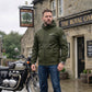 Softshell Cordura Armored Motorcycle Waterproof Hoodie w/t CE Level 1 armor - Black WCL Helmet
