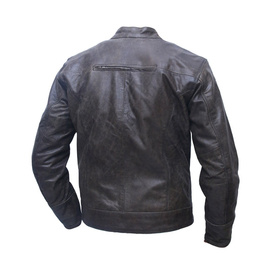 WCL Leather Scooter Style Motorcycle Jacket wclapparel