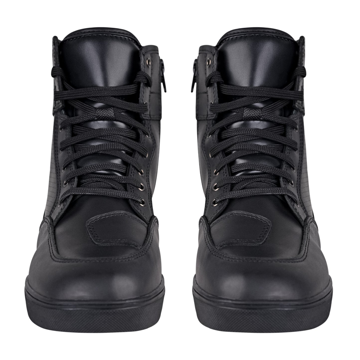 WCL Motorcycle Riding Leather Shoes - Black Sneaker