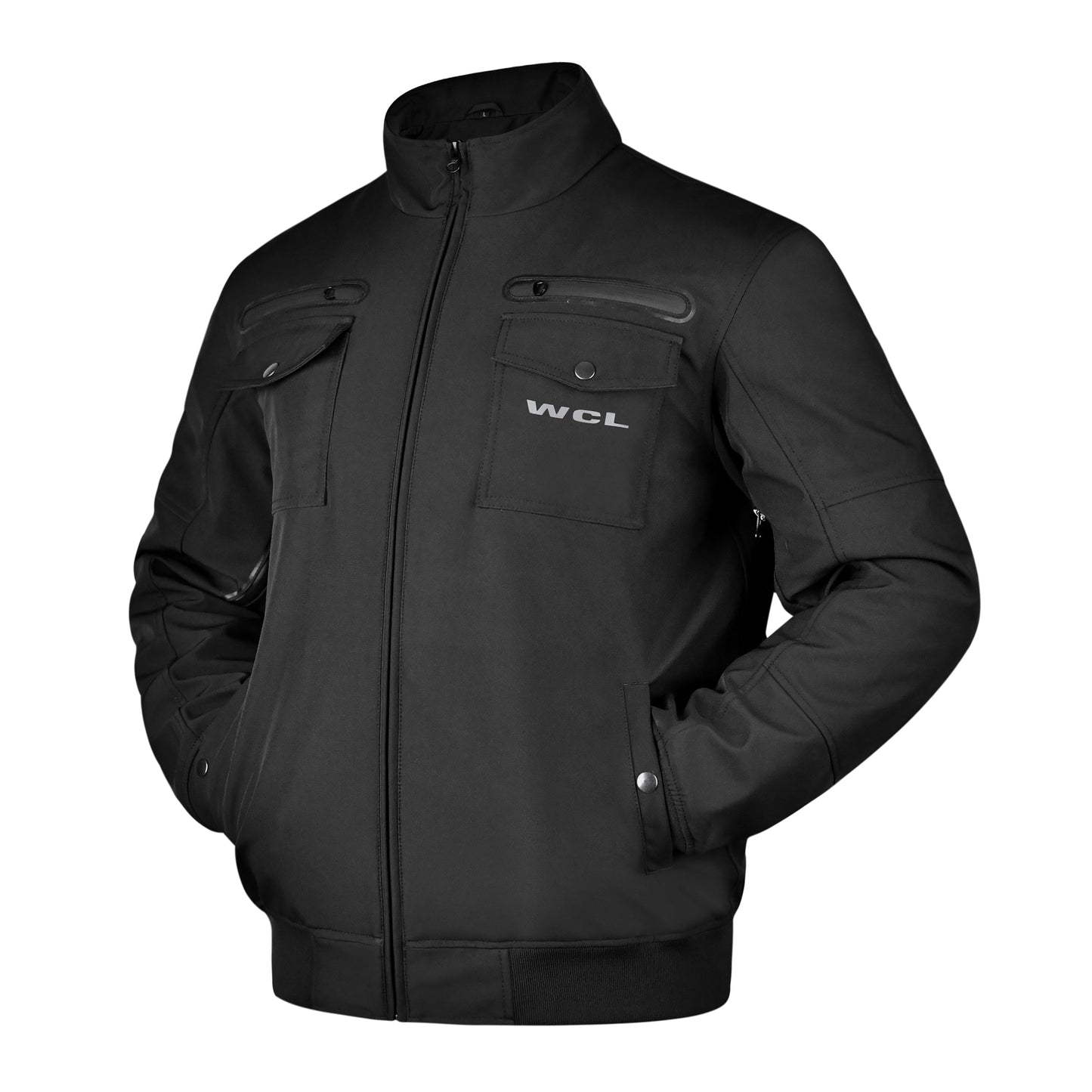 Softshell Cordura Armored Motorcycle Waterproof Jacket w/t CE Level 1 armor WCL Helmet