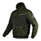 Softshell Cordura Armored Motorcycle Waterproof Hoodie w/t CE Level 1 armor - Black WCL Helmet