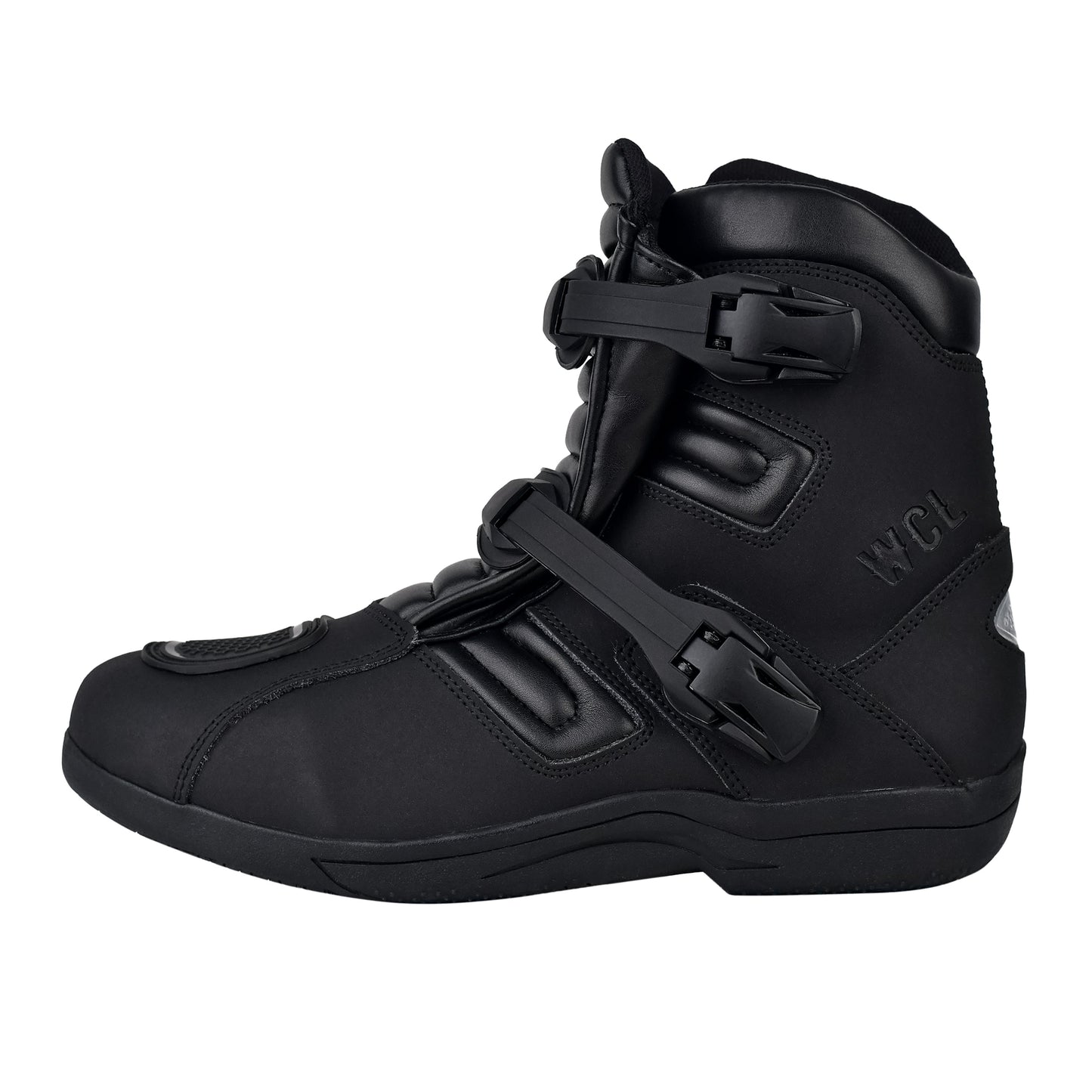 WCL Motorcycle Riding Leather Shoes - Motocross Boots WCL Helmet
