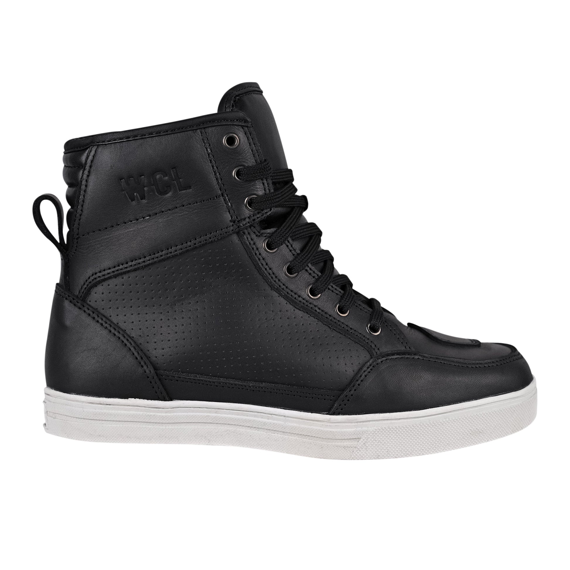 WCL Motorcycle Riding Leather Shoes - Buckle Snaps Shoes WCL Helmet