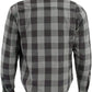 WCL Kevlar Lined Performance Motorcycle Riding Long sleeve Flannel Shirt W/T CE Level 1 armor - Gray WCL Helmet