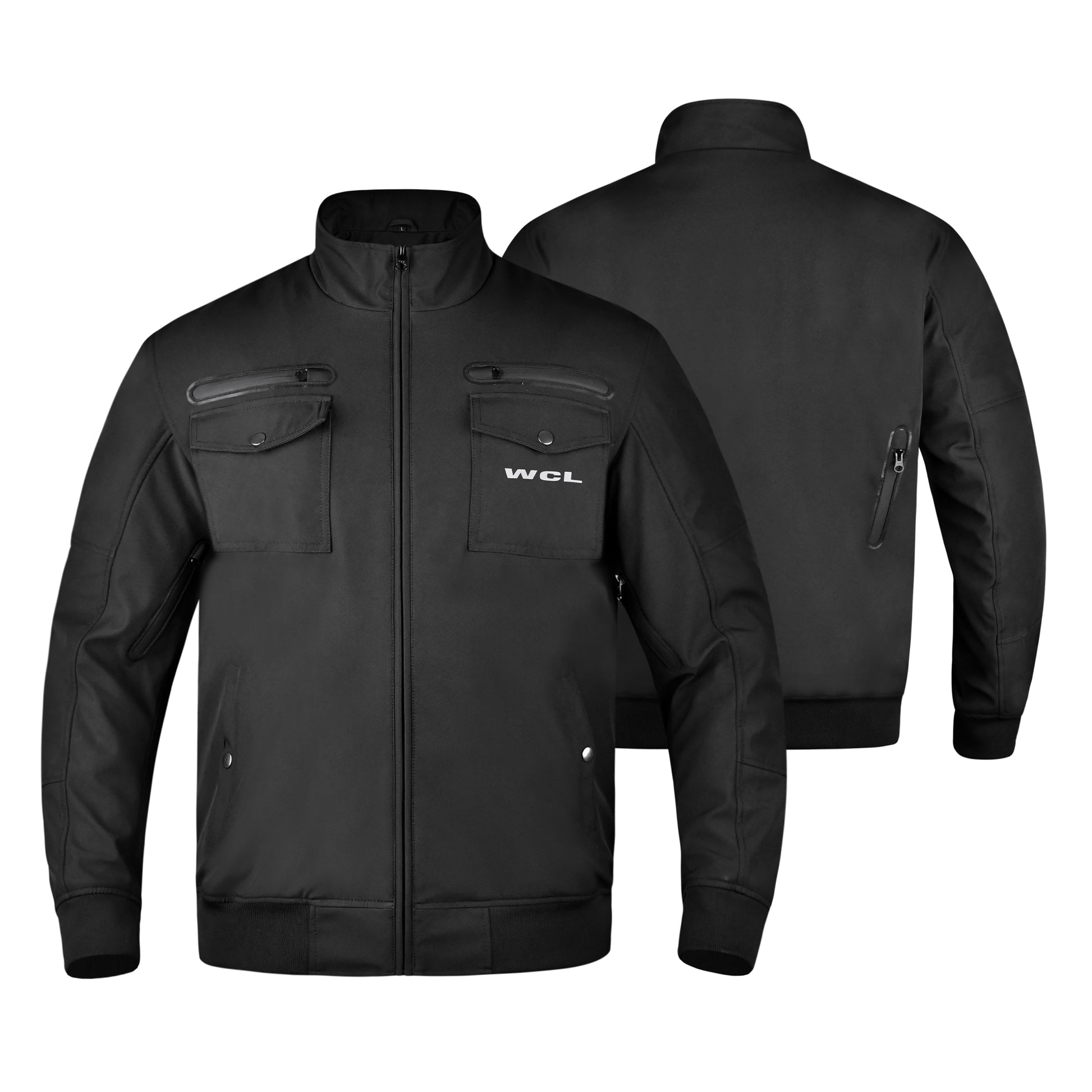 Softshell Cordura Armored Motorcycle Waterproof Jacket w/t CE Level 1 armor WCL Helmet